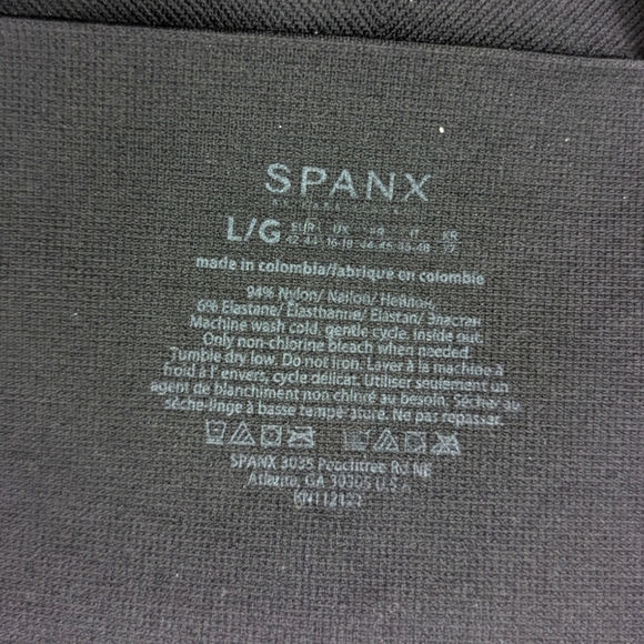 Spanx Seamless Leggings Black Stretch Womens Large Black - Picture 8 of 10